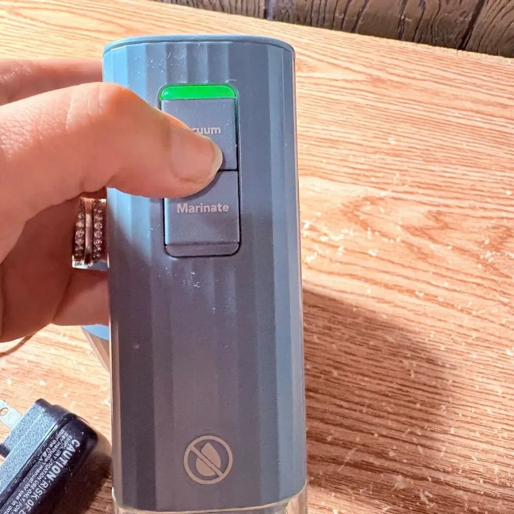 Mini Handheld Vacuum Sealer Machine W/ Marinate Setting & Charging Dock Cordless